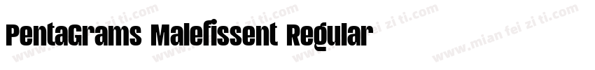 PentaGrams Malefissent Regular字体转换